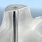 Azar Displays Male White Plastic Bust, Torso Mannequin, on 12in Square Silver Metal Base for Counter 900525-WHT - alternate 8
