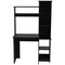 Homeroots 40" Black Wood Writing Desk and Bookshelf Set 535148 - alternate 1