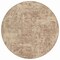 Homeroots 8' Taupe And Beige Round Abstract Washable Indoor Outdoor Area Rug 630551 - alternate 5