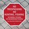 Signmission No Trespassing No Hunting, Fishing, 10 inch X 10 inch, Aluminum Metal Signs, 2PK OC-A-2PACK-10-97 - alternate 4