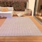 Homeroots 8' X 10' Pink And Ivory Geometric Washable Indoor Outdoor Area Rug 614770 - alternate 4