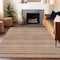 Homeroots 9' X 12' Terra Cotta And Rust Striped Washable Indoor Outdoor Area Rug 615390 - alternate 5