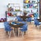 Regency Square Kee Adjustable Classroom Table W/ 4 Andy Stack Chairs, 48 in W, 48 in L, Neo Walnut TB4848NWAPBK45NV - alternate 5