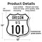 Signmission Oregon Route Marker Shield Sign Us 101, 12 Inch X 12 Inch, Plastic Sign SHI-P-12-427 - alternate 6