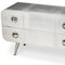 Homeroots 43" Silver Metal Two Drawer Chest 389720 - alternate 4