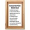Ghent Enclosed Cork Bulletin Board 36x24", 1 Door PW13624K - alternate 1
