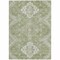 Homeroots 9' X 12' Artichoke Green Beige And Ivory Medallion Washable Indoor Outdoor Area Rug 589024 - alternate 5