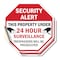 Signmission Security Alert This Property Under, 4 inch X 4 inch, Vinyl Decal, 2PK OC-D-2PACK-4-1 - alternate 1