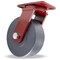 Hamilton Plate Caster, Kingpinless Swivel, Nylon, 8 in, 3500 lb. S-ZFFM-83NYB-4SL-FB - alternate 1