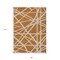 Homeroots 5' X 8' Copper And Beige Geometric Washable Indoor Outdoor Area Rug 600433 - alternate 4