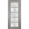 Sartodoors French Interior Door, 30" x 80", Gray QUADRO4002ID-SSS-30 - alternate 1