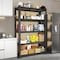 Wrightmaster 35.4in.*15.8in.*72in. Adjustable 5-Tier Storage Shelving with Heavy Duty Frame&Multi-Use Design ZoroP306288 - alternate 6