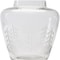 Homeroots 7" Clear Etched Leaf Glass Urn Table Vase 632637 - alternate 2