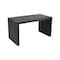 Homeroots 56" Graphite Reclaimed Wood Sled Writing Desk 608138 - alternate 11
