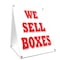 Signmission We Sell Boxes, 36 Inch x 24 Inch A-frame Yard Sign, Plastic Sign SBC-2436-We Sell Boxes - alternate 1