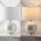Jonathan Y Zuri 23.5" Coastal Contemporary Capiz Seashell Sphere LED Table Lamp, Pearl/White JYL1055A - alternate 7