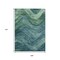 Homeroots 9' X 12' Teal Blue And Green Abstract Washable Indoor Outdoor Area Rug 618182 - alternate 4