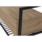 Homeroots 42in Taupe and Black Metal Storage Bench with Flip Top 489778 - alternate 9