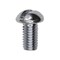 Auveco 10-32 x 3/8in Slotted Round Head Machine Screw Zinc, 100PK 8590 - alternate 1