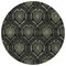 Homeroots 8' Green Gray And Charcoal Round Medallion Washable Indoor Outdoor Area Rug 587706 - alternate 4