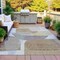 Homeroots 3' X 5' Taupe And Gray Abstract Washable Indoor Outdoor Area Rug 632191 - alternate 6