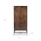 Homeroots 32in Copper and Black Distressed Solid Wood Frame Accent Cabinet With Two Doors 619967 - alternate 5