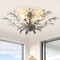 Jonathan Y Elisana 26" 4-Light Contemporary Bohemian Iron/Acrylic LED Semi Flush Mount, Silver Gray/Clear JYL9550A - alternate 8