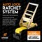 Xpose Safety Ratchet Straps Heavy Duty, 4 In x 30 FT Tie Down Straps Ratchet Operated with Flat Hooks RTD430-FH-1-X - alternate 5