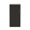 Homeroots 16" Black And Silver Wood Freestanding Bathroom Vanity With White Sink 543633 - alternate 1