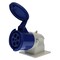 Walther-Werke Pin and Sleeve Receptacle, 60A, 3Ã¸Y 120/208 or 230, 3 Phase, 3 Pole, Blue, NEMA Not Rated 564509 - alternate 6