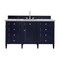 James Martin Vanities Brittany 60'' S Vanity, Victory Blue w/ Victorian Sil Silestone Top w/FreePower Wireless Charger 650-V60S-VBL-FVSL - alternate 1