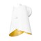 Z-Lite Salone 1 Light Wall Sconce, Matte White/Matte White Outer, Gold Inner, 7 In W 1951-1S-MW - alternate 5