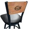 Holland Bar Stool Co 36" Blk Wrinkle Florida Swivel Bar Stool, Laser Engraved Back L03836BWMedMplAFlorUnBlkVinyl - alternate 1
