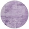 Homeroots 8' Lavender And Purple Round Abstract Washable Indoor Outdoor Area Rug 602721 - alternate 5