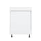 Cambridge Radiance 18in.Wx24in.Dx34.5in.H Ready to Assemble Slab Drawer Base Kitchen Cabinet in White Gloss SA-DB18-WG-KIT - alternate 3