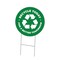 Signmission 16 in Height, 0.04 in Width, Corrugated Plastic, 16" x 16", C-16-CIR-DS-WS- Recycle C-16-CIR-DS-WS- Recycle - alternate 1