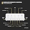 Anzzi ENVO Juno Elongated 1.28 GPF Smart Bidet Toilet in White w/ Remote Control, Heated Seat, Auto Flush TL-ST823WH - alternate 9