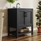 Flash Furniture Vega 30in. Vanity w/Sink, Storage Cabinet, Marble Counter & Blk Hardware, Blk/Wht FS-VEGA30-BK-HDBLK-GG - alternate 6
