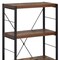 Homeroots 43" Black And Brown Distressed Metal and Wood Three Tier Etagere Bookcase 286421 - alternate 6