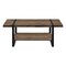 Homeroots 47" Brown And Black Wood Coffee Table With Shelf 489961 - alternate 1