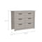 Homeroots 47" Oak Six Drawer Dresser 534966 - alternate 3