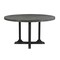 Homeroots 54" Black Rounded Solid Wood Pedestal Base Dining Table 521860 - alternate 1