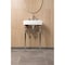 Kingston Brass 20" Porcelain Console Sink Set with Faucet and Plumbing Trim Kit in White/Polished Chrome CKVPB2018W81 - alternate 5
