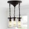 Jonathan Y Gaines 11" 3-Light Farmhouse Industrial Iron Mason Jar LED Semi Flush Mount, Oil Rubbed Bronze JYL7802A - alternate 9