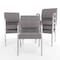 Flash Furniture Gray Fabric Stackable Church Chair with Arms XU-DG-60156-GY-GG - alternate 6