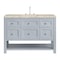 James Martin Vanities Breckenridge 48" Single Vanity, Serenity Blue, w/ 3 CM Tajnar Eclos Top 330-V48-SRB-3TJR - alternate 1