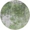 Homeroots 8' Green And Gray Round Abstract Washable Indoor Outdoor Area Rug 582940 - alternate 4