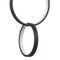 Jonathan Y Loop 7.8 in. Adjustable Integrated LED Metal Ring Pendant, Black JYL7210A - alternate 8