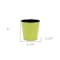 Homeroots 5in Lime Green Recycled Plastic Indoor Outdoor Round Pot Planter 488315 - alternate 3