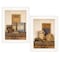 Homeroots Set Of Two Creek Water Laundry White Framed Print Bathroom Wall Art, 2PK 407484 - alternate 1